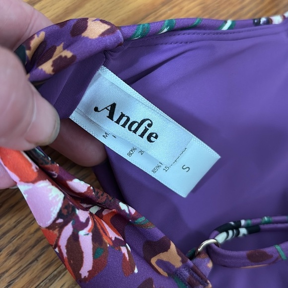 Andie Casablanca Bikini Set Plum Purple Floral size S NWOT - Picture 9 of 10